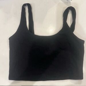 Women's Slim Fit Cropped Tiny Tank Top - Wild Fable Black